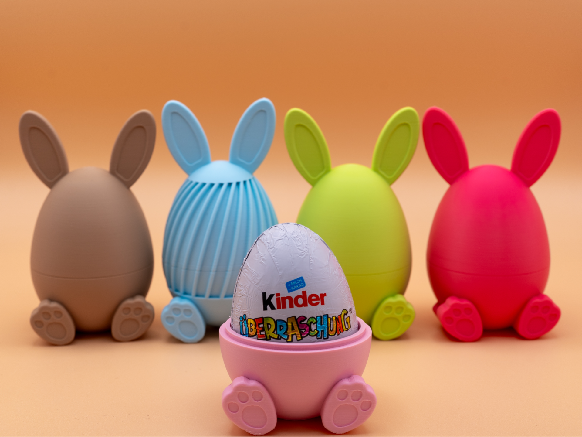 Easter Egg Bunny Holder Multi-Color