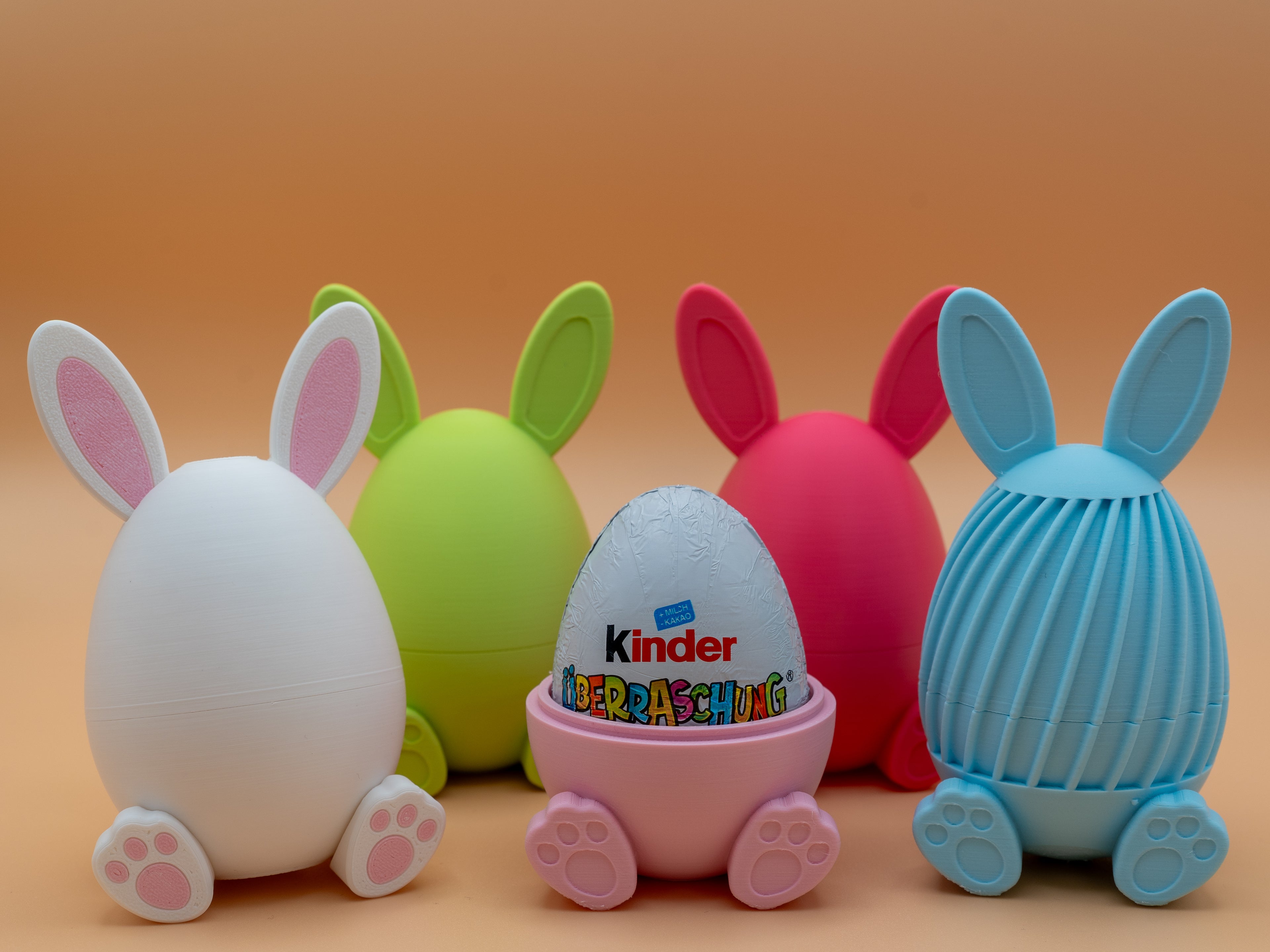Easter Egg Bunny Holder Multi-Color
